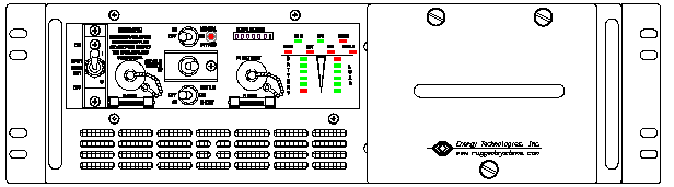 P/N: ETI0001-2228E Rugged MilSpec UPS Front Panel Layout